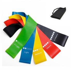 Yoga Resistance Belt Set For Leg Thigh Hip Arm Training; Elastic Pilates Stretch Band For Men Women (style: With Strength Scale)